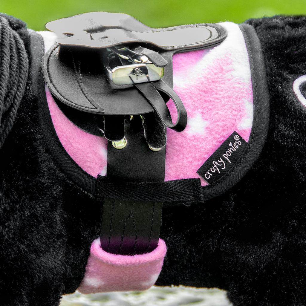 In zoomen Laboratorium staan Zadeldekje & singelbeschermer Roze Ster – Crafty Ponies Shop