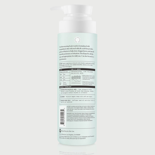 lume acidified body wash ingredients