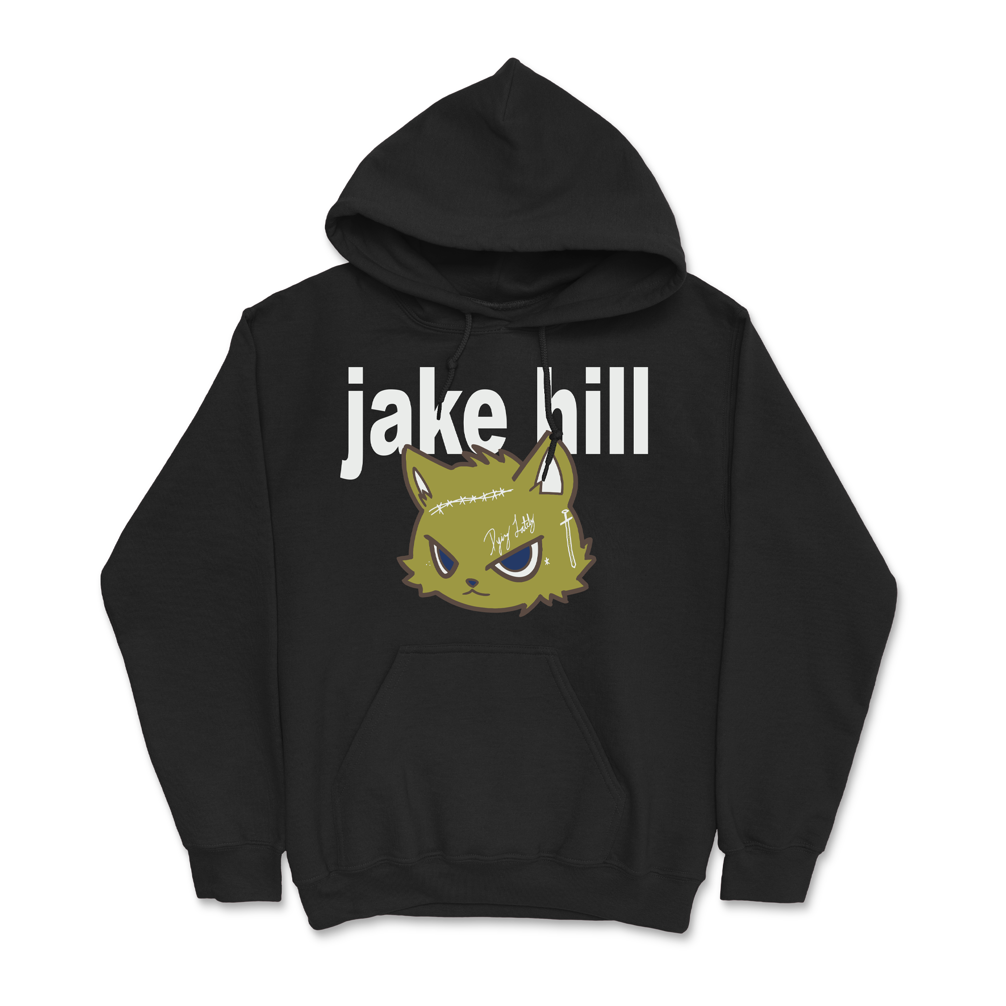 Image of Black Cat Hoodie  L 