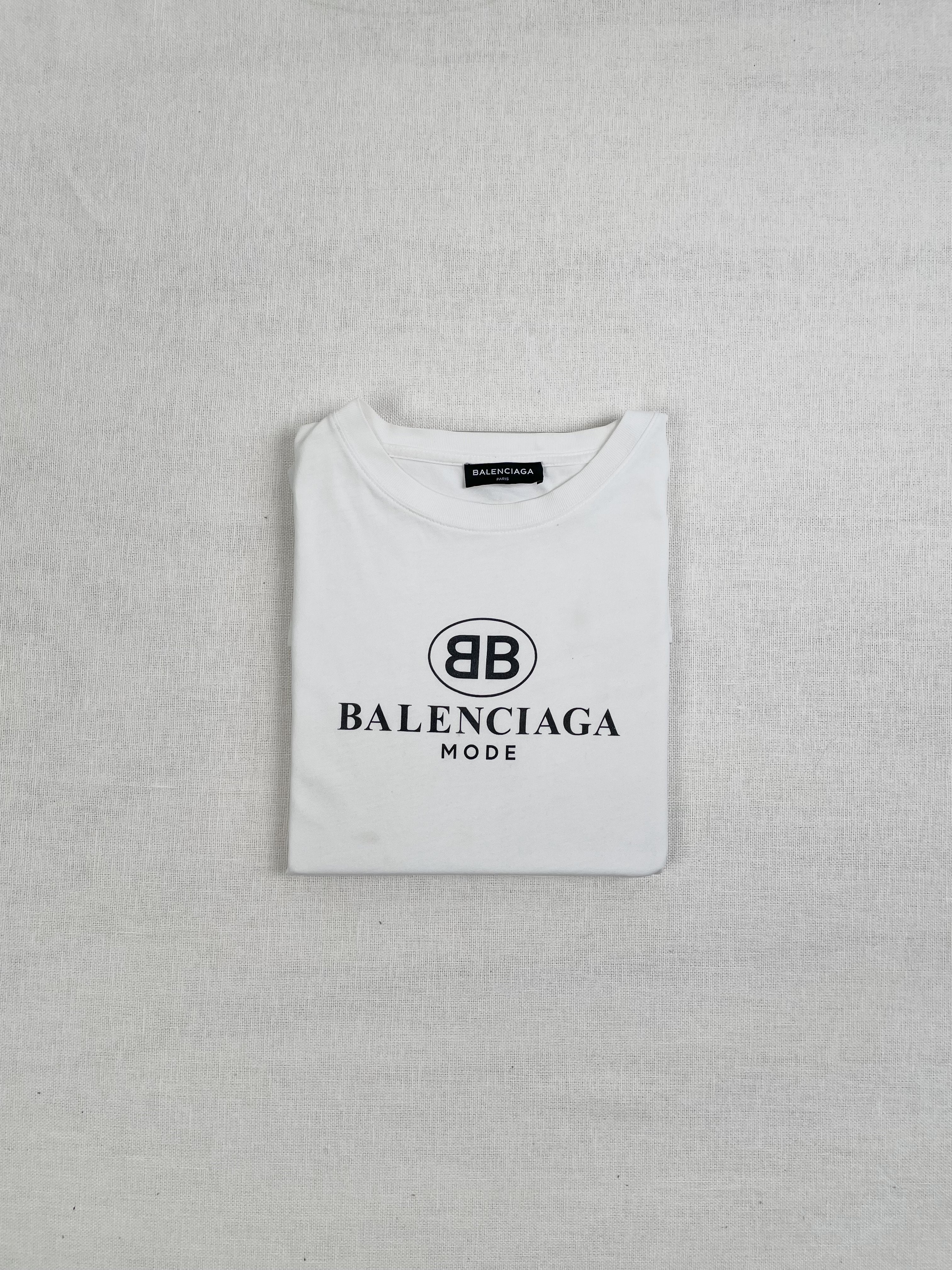 Balenciaga BB Logo TShirt White  Deal Hub