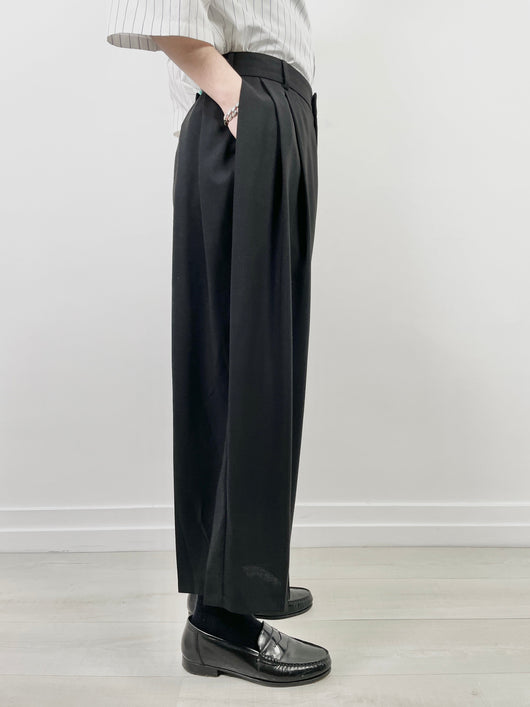 RePLAY DeadStock PLEATS WOOL WIDE SLACKS