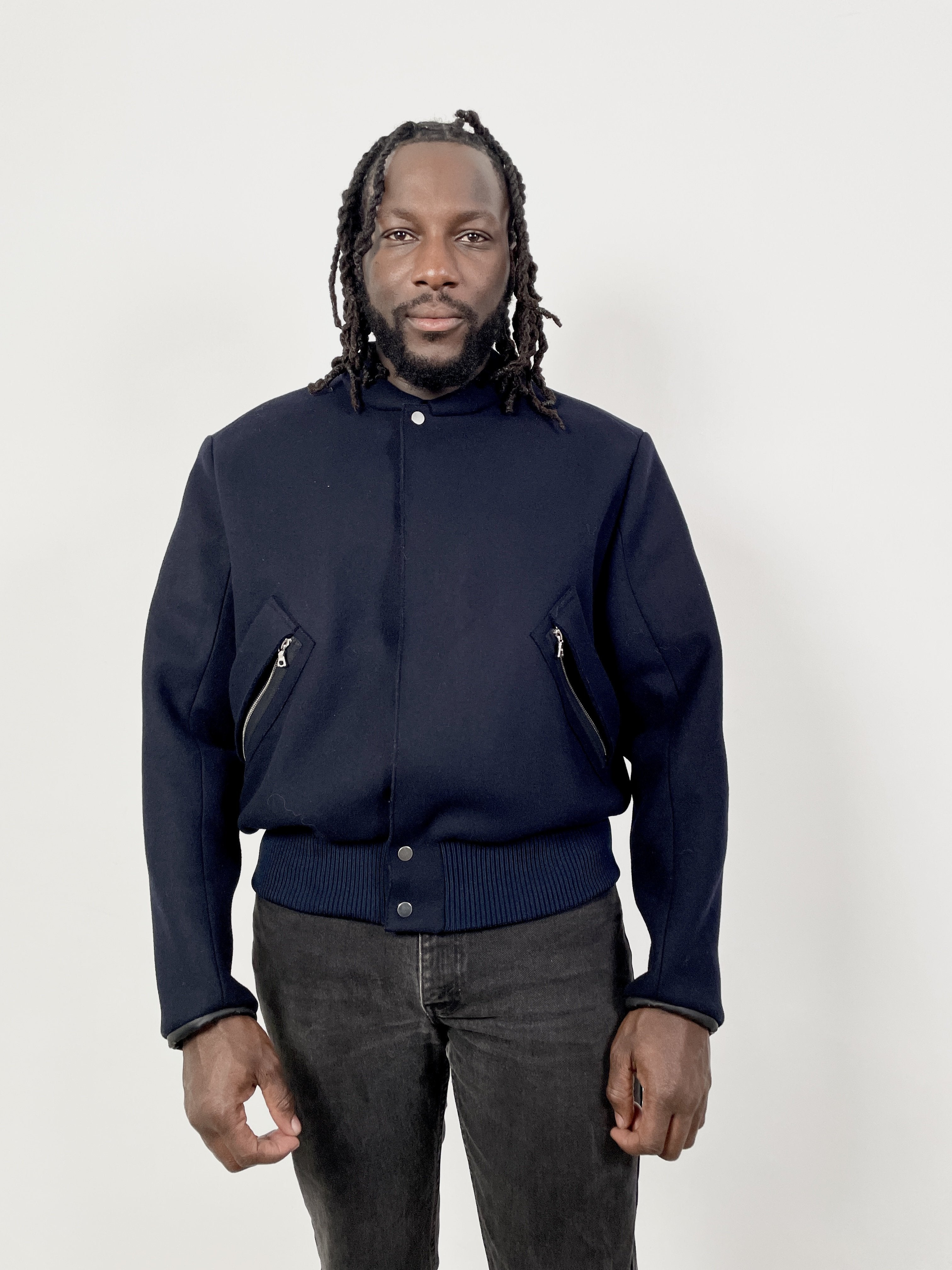 OAMC Deadstock Navy Wool Bomber - Faulkner