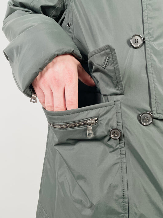 Prada Sport '90s Goretex Insulated Coat with Shearling Collar