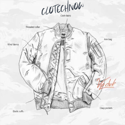 tech wear jacket sketch design