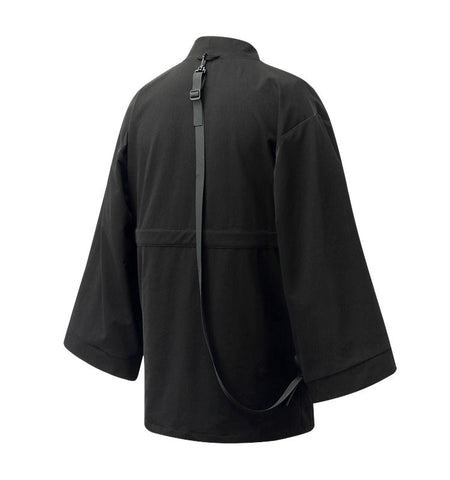 The back of the Techwear Ninja Black Kimono