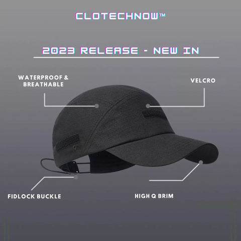 Techwear Functional Waterproof Cap Features By Clotechnow -