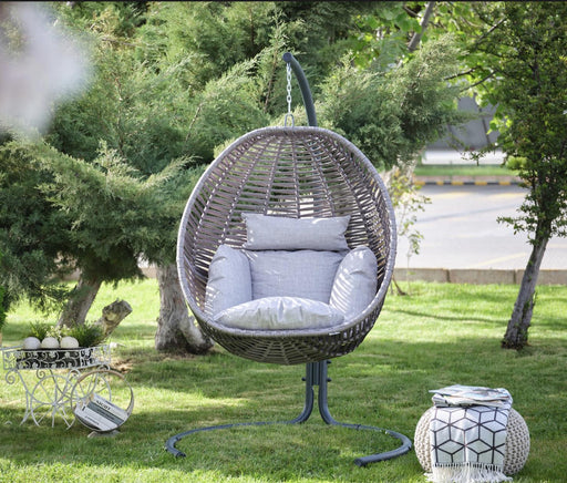 b and m garden swing chair