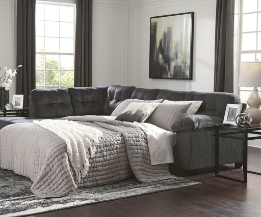 Shop our Brise Slate Queen Memory Foam Sleeper Sofa by Benchcraft