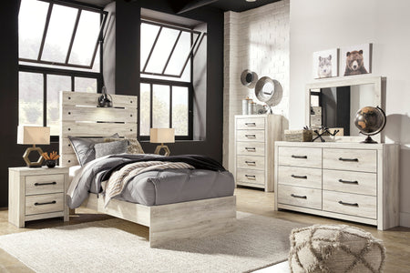 [SPECIAL] Cambeck Whitewash Twin Panel Bedroom Set - Gate Furniture