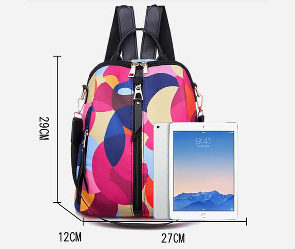Colorful Circle Women Backpacks  Large Capacity Multi-pocket Fashion Bags  KAMO