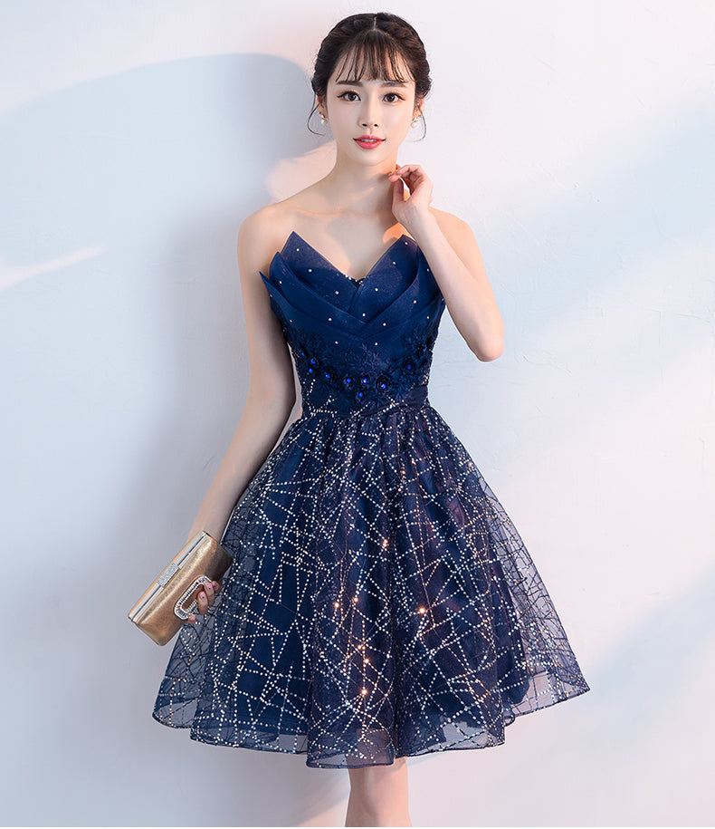 Sparkling Blue Prom Dress