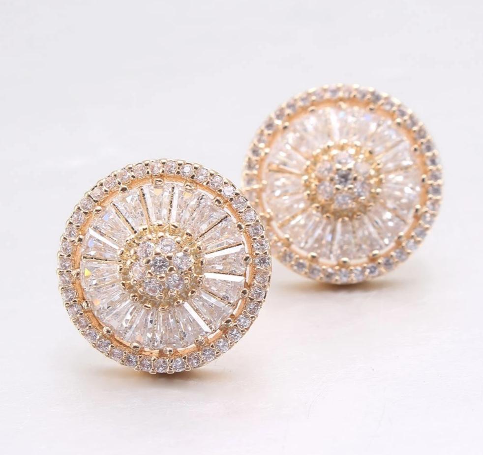 Earrings with cubic zirconia