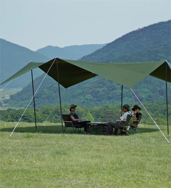 sun shade sail in patio