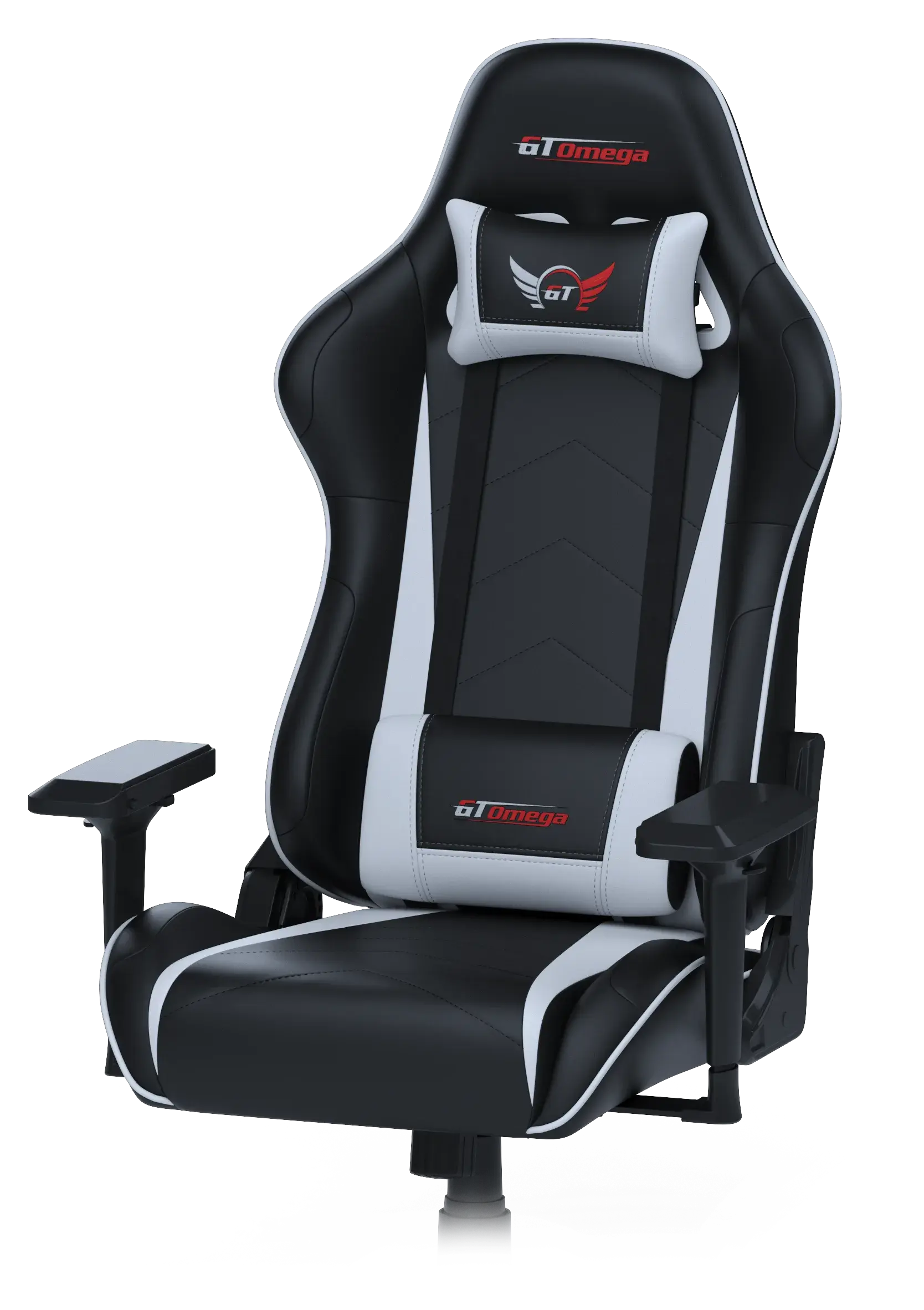Gt omega online racing chair white