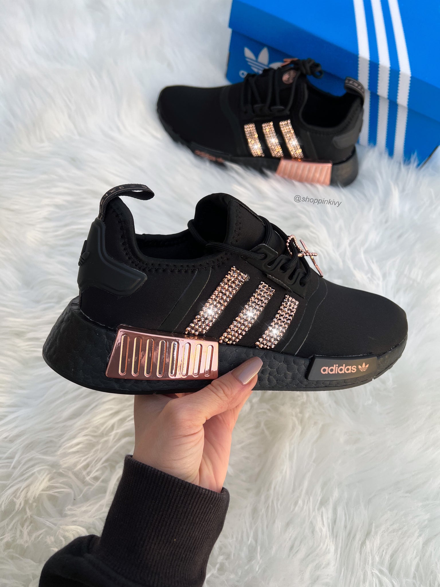 Gold Womens Adidas NMD – Pink Ivy