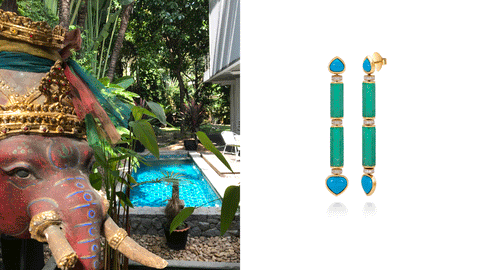 Guy Bedarida’s Garden; Marina B x Muzo Emerald Earrings 