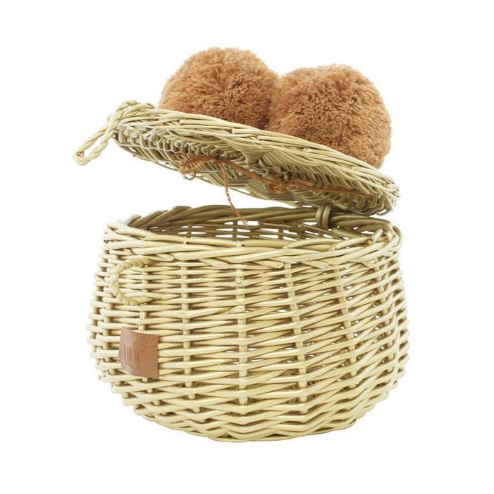 Wicker Basket Small - Gold-Decor-Lilu-Little Soldiers