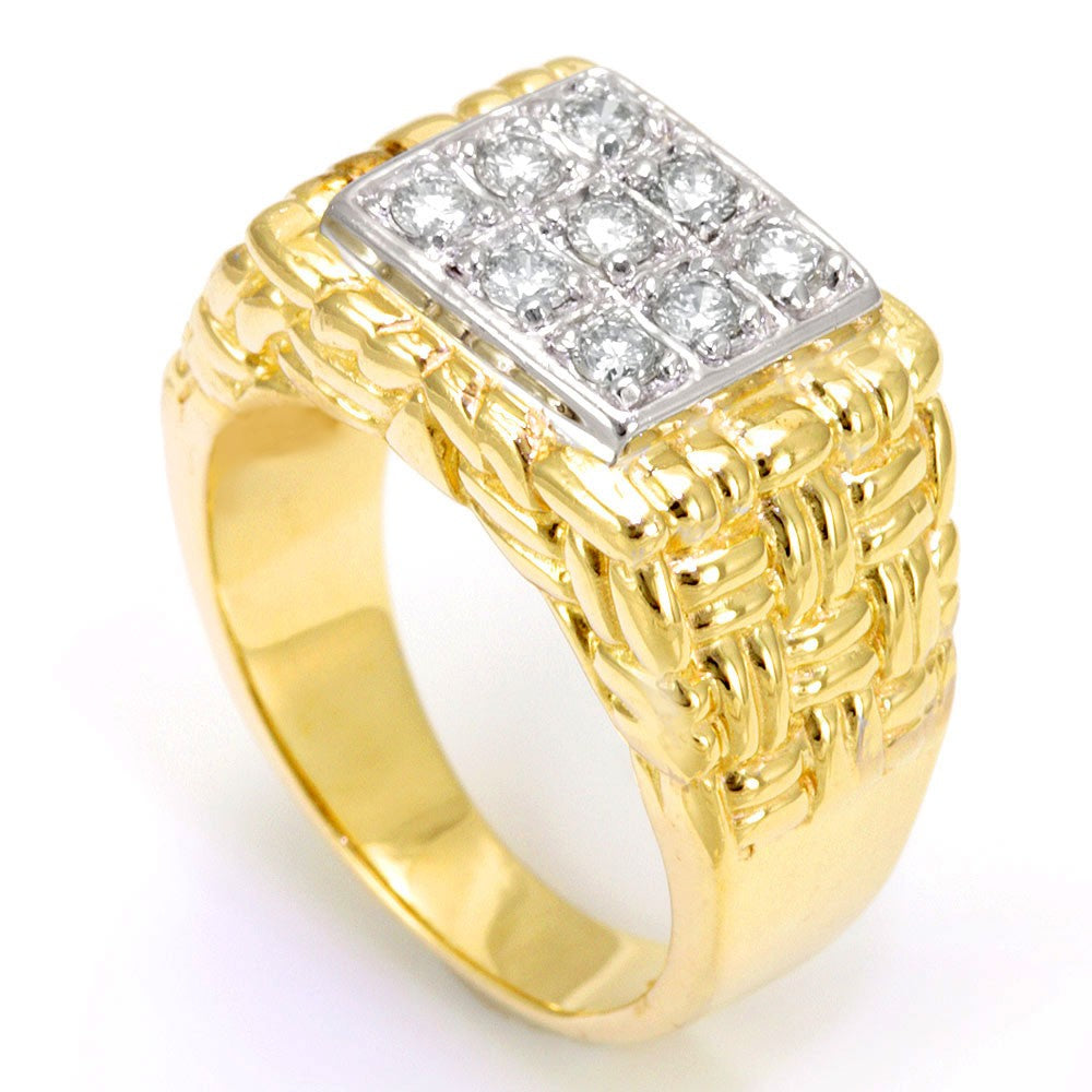 Round Diamonds in 14K Two Tone 