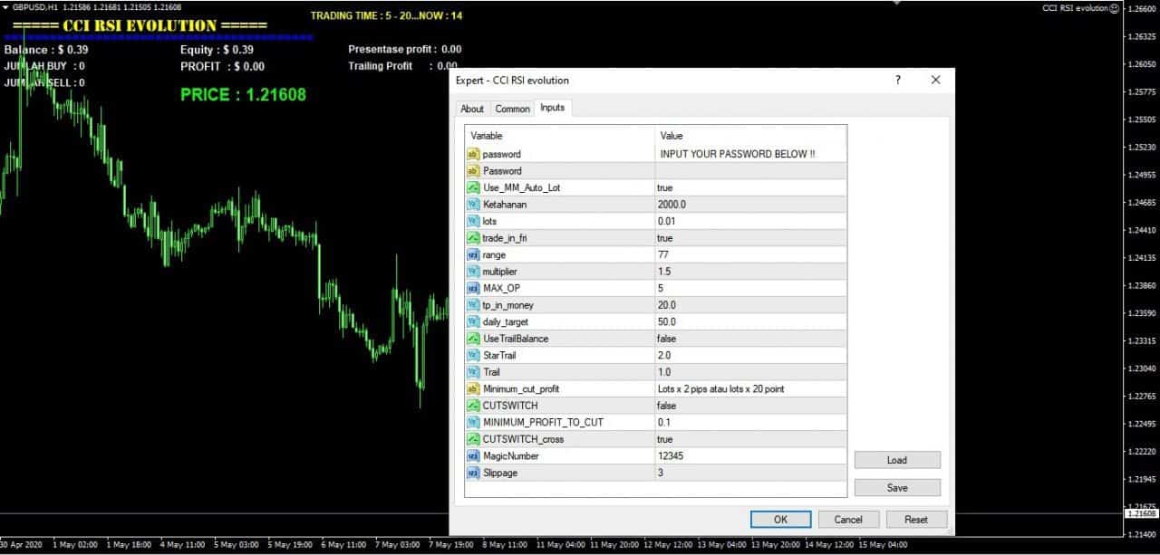 Description CCI RSI Evolution EA  Content: Expert: CCI RSI evolution.ex4 (Unlimited), NO MANUAL.