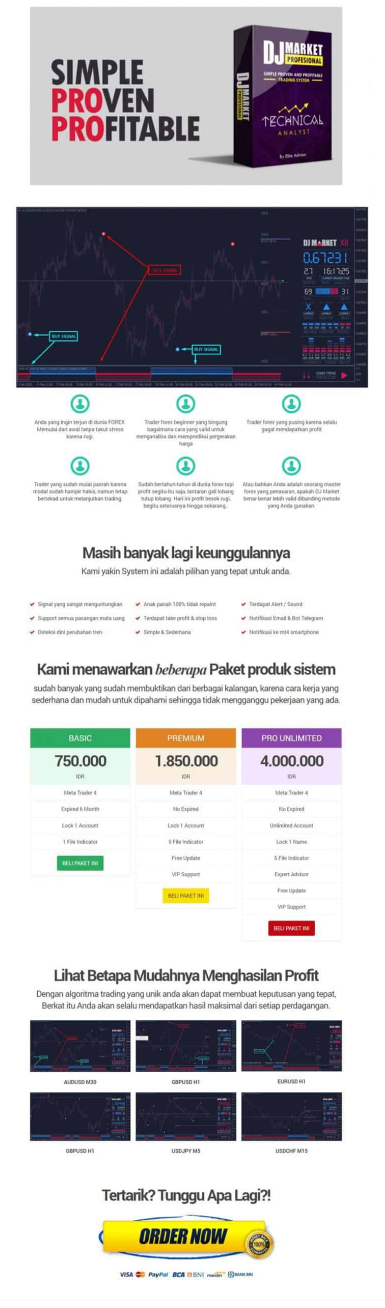 http://www.djmarket.pro/  Original Price:  $272  Content: Indicators: 11, Libraries: Telegram4Mql.dll,Templates: 6, Fonts: 7, UserGuides: HOW TO INSTALL DJ MARKET INDICATORS.pdf, INTRODUCTION TO DJ MARKET.pdf, PGUIDE ENTRY.pdf, PUSH NOTIF .pdf