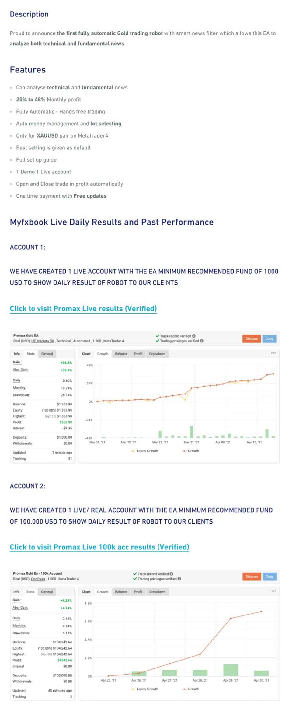 Promax Gold EA with Smart News Filter