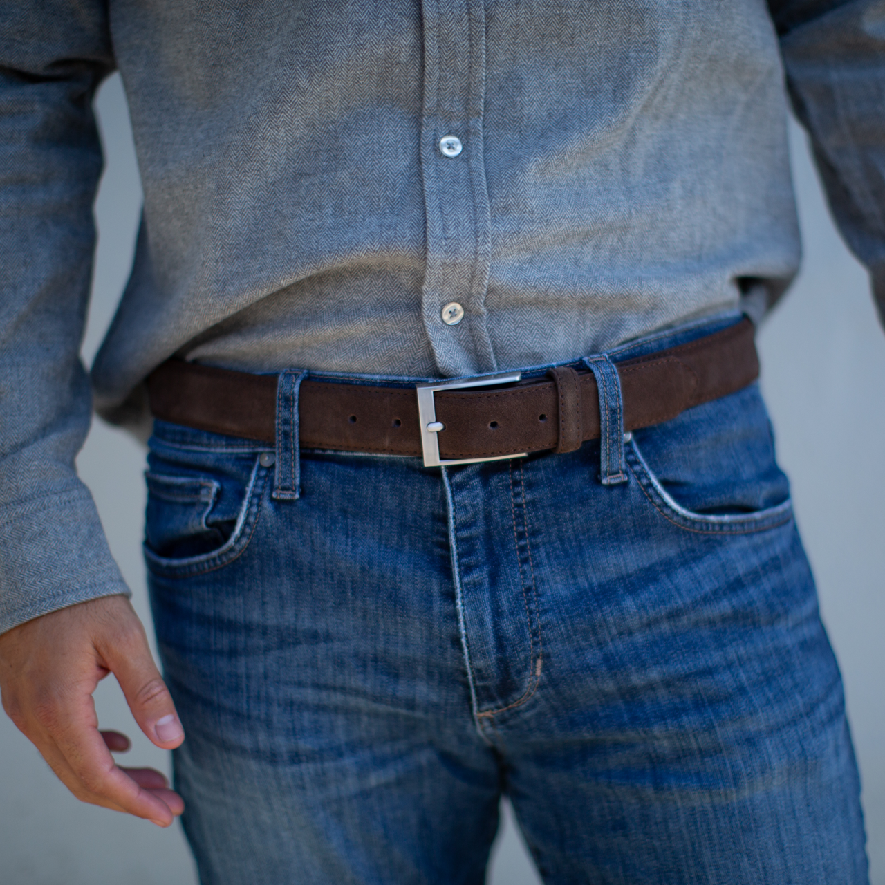 Brown Suede Belt – The Helm Clothing