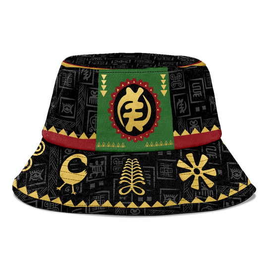 Adinkra Symbols Bucket Hat