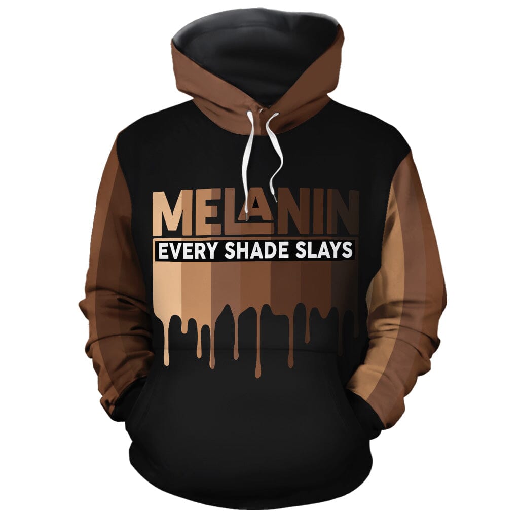 Every Shade Slays Melanin All-over Hoodie Hoodie Tianci Pullover S 