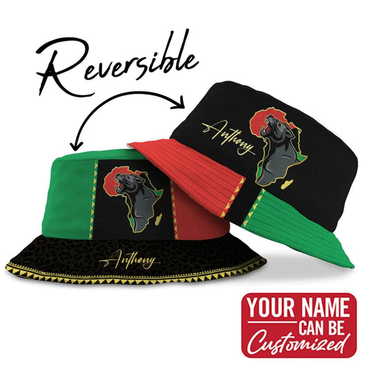 Powerful Panther Africa Reversible Bucket Hat