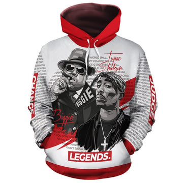 Tupac ft Biggie Magazine Art All-over Hoodie Hoodie Tianci 