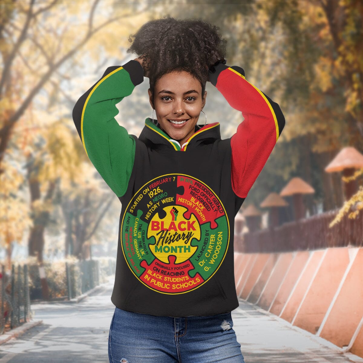 Black History Month Facts All-over Hoodie Hoodie Tianci 
