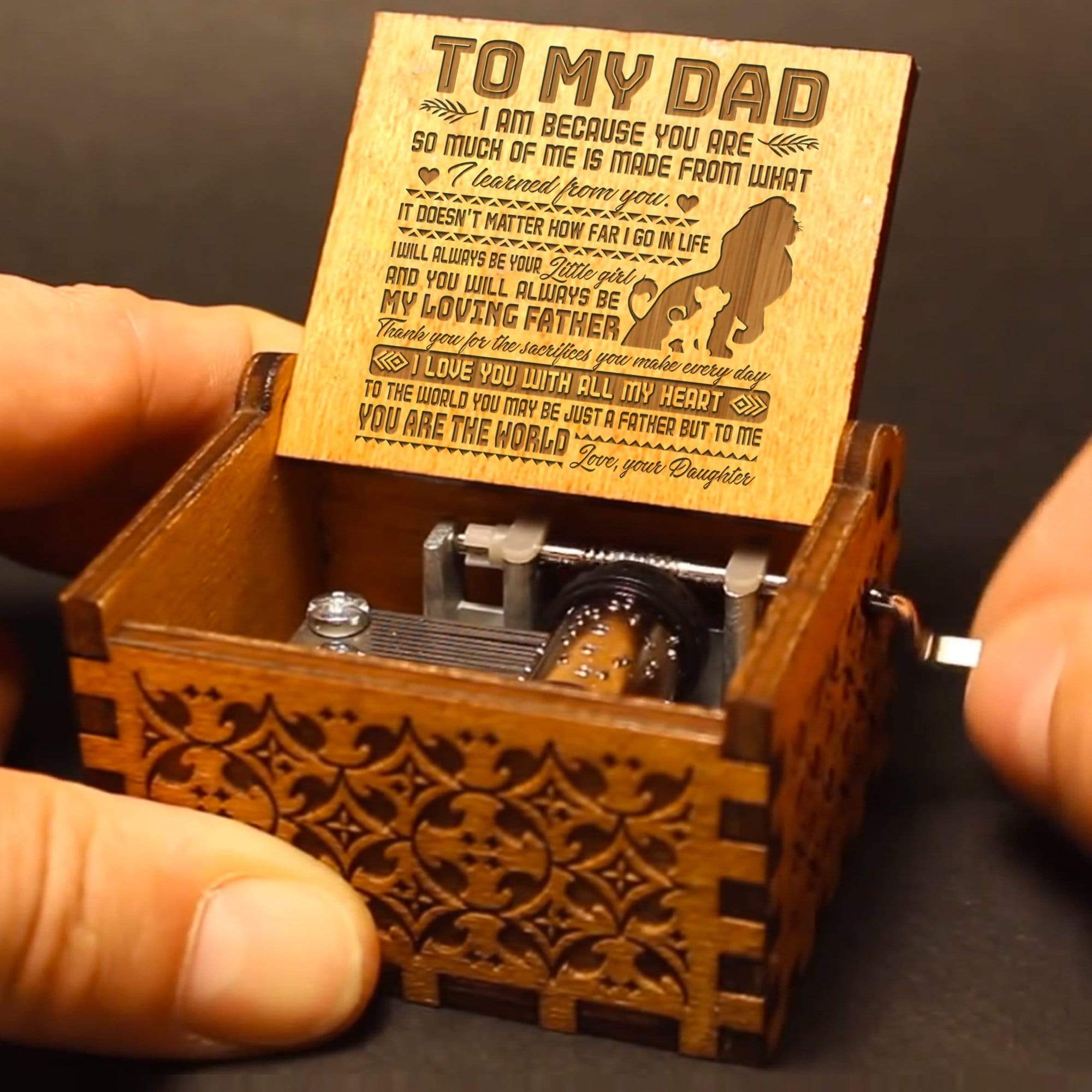 dad and daughter music box