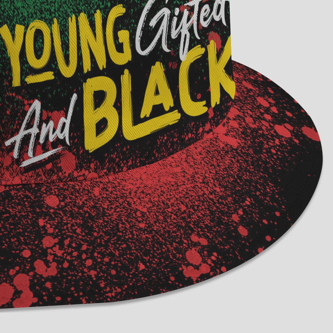 Young Gifted and Black Reversible Bucket Hat Reversible Bucket Hat Tianci 