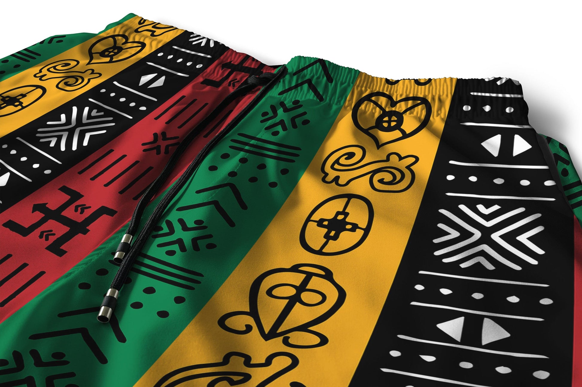 African Symbols In Pan African Colors Shorts Shorts Tianci 