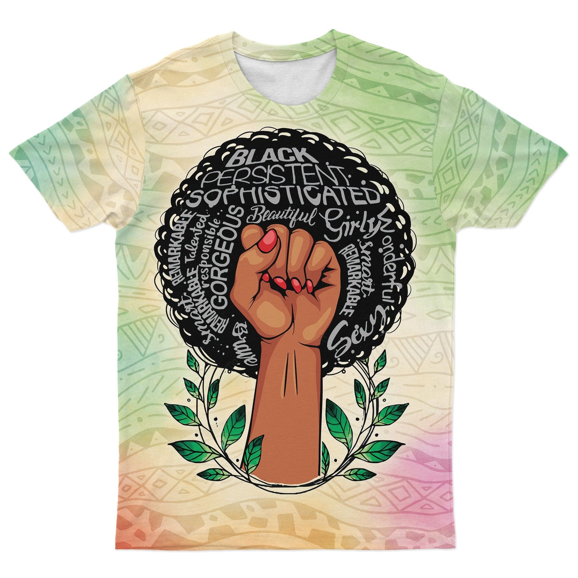 Afro Fist T-Shirt AOP Tee Tianci 