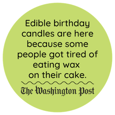 Edible Birthday Candles