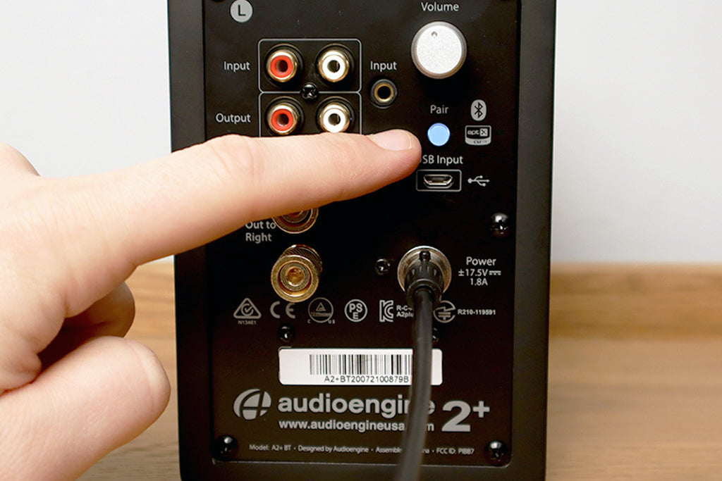 Audioengine A2+ Speaker Bluetooth Pairing