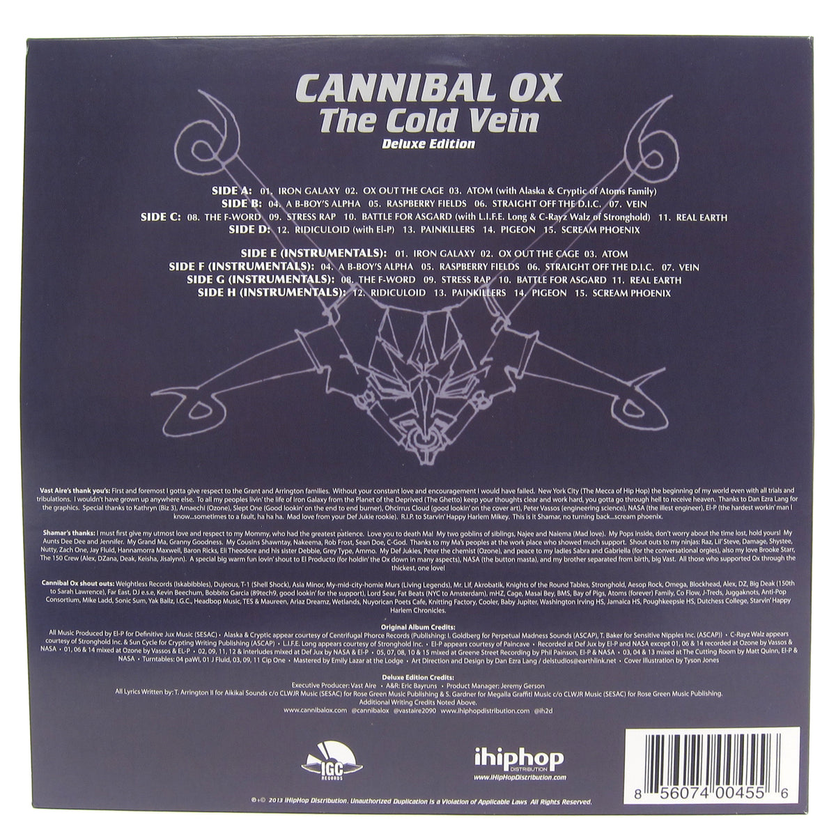 Cannibal Ox The Cold Vein Deluxe Edition Colored Vinyl Vinyl 4lp Turntablelab Com