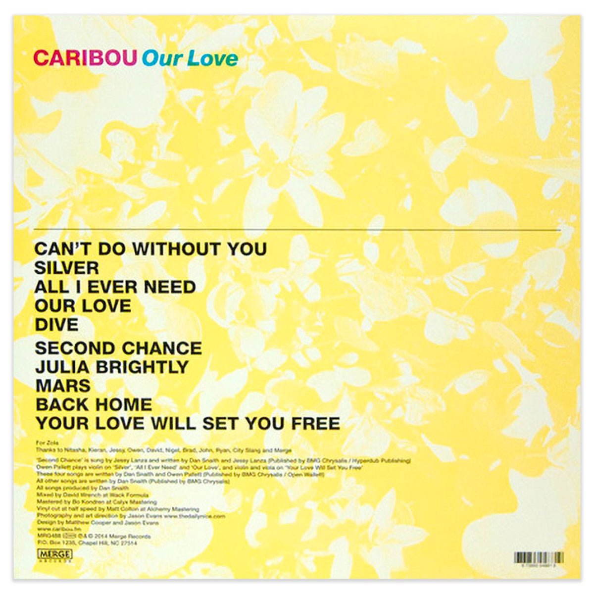 Caribou: Our Love (180g) Vinyl LP – TurntableLab.com