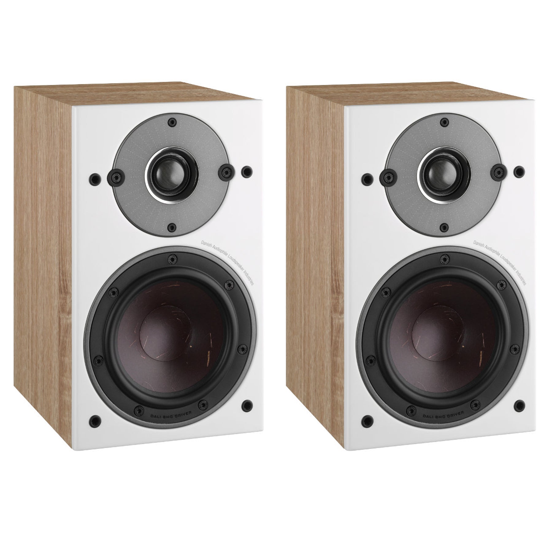 Dali Oberon 1 Passive Bookshelf Speakers Light Oak Pair