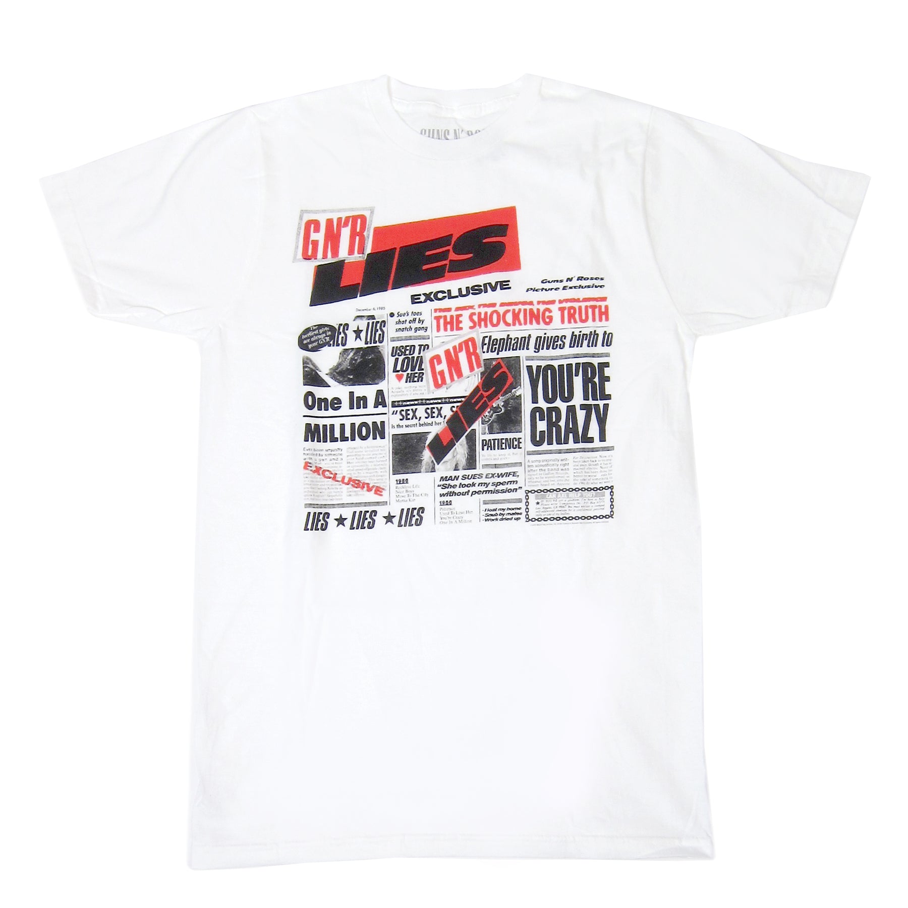 Guns N Roses Lies Shirt White Turntablelab Com