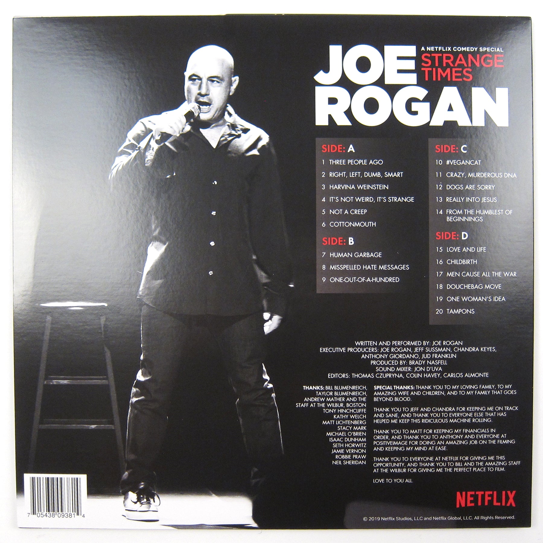 Joe Rogan Strange Times Vinyl LP