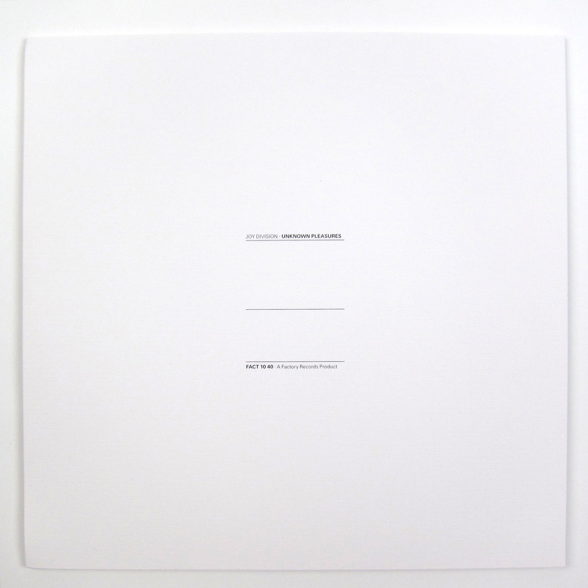 Joy Division: Unknown Pleasures (180g, Colored Vinyl) Vinyl LP ...