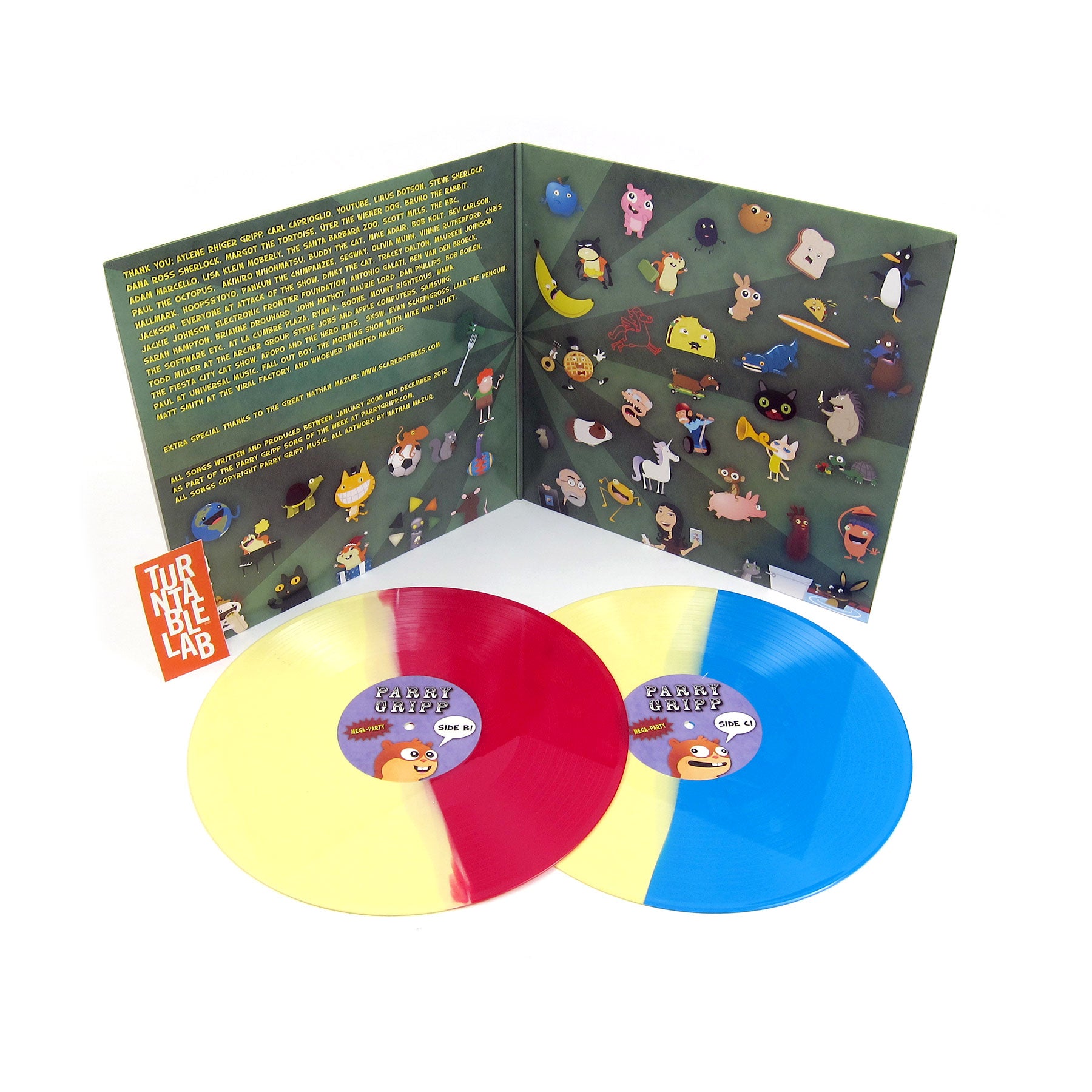 Parry Gripp: Mega Party (Colored Vinyl) Vinyl 2LP — TurntableLab.com