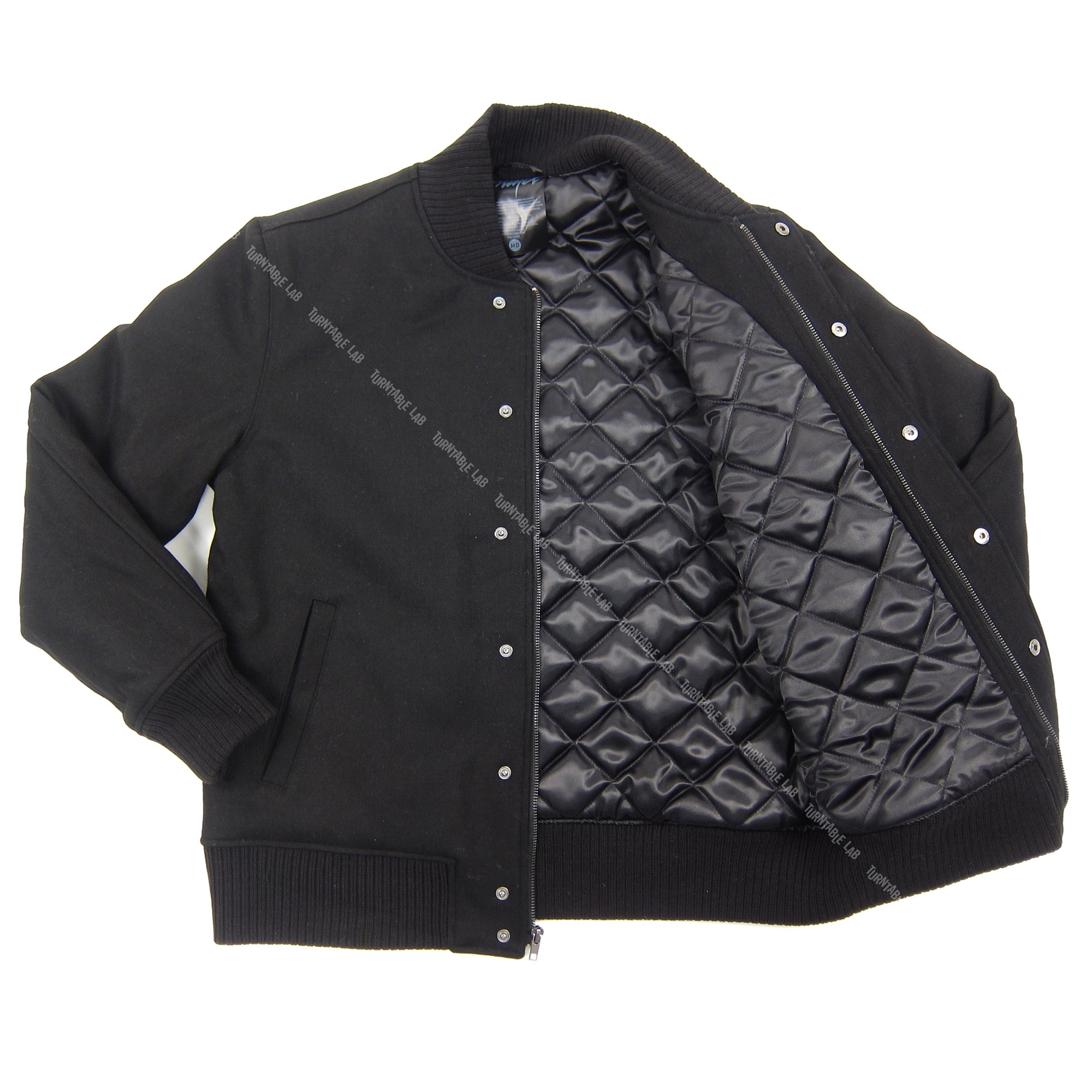 Prince: Symbol Varsity Jacket - Black — TurntableLab.com