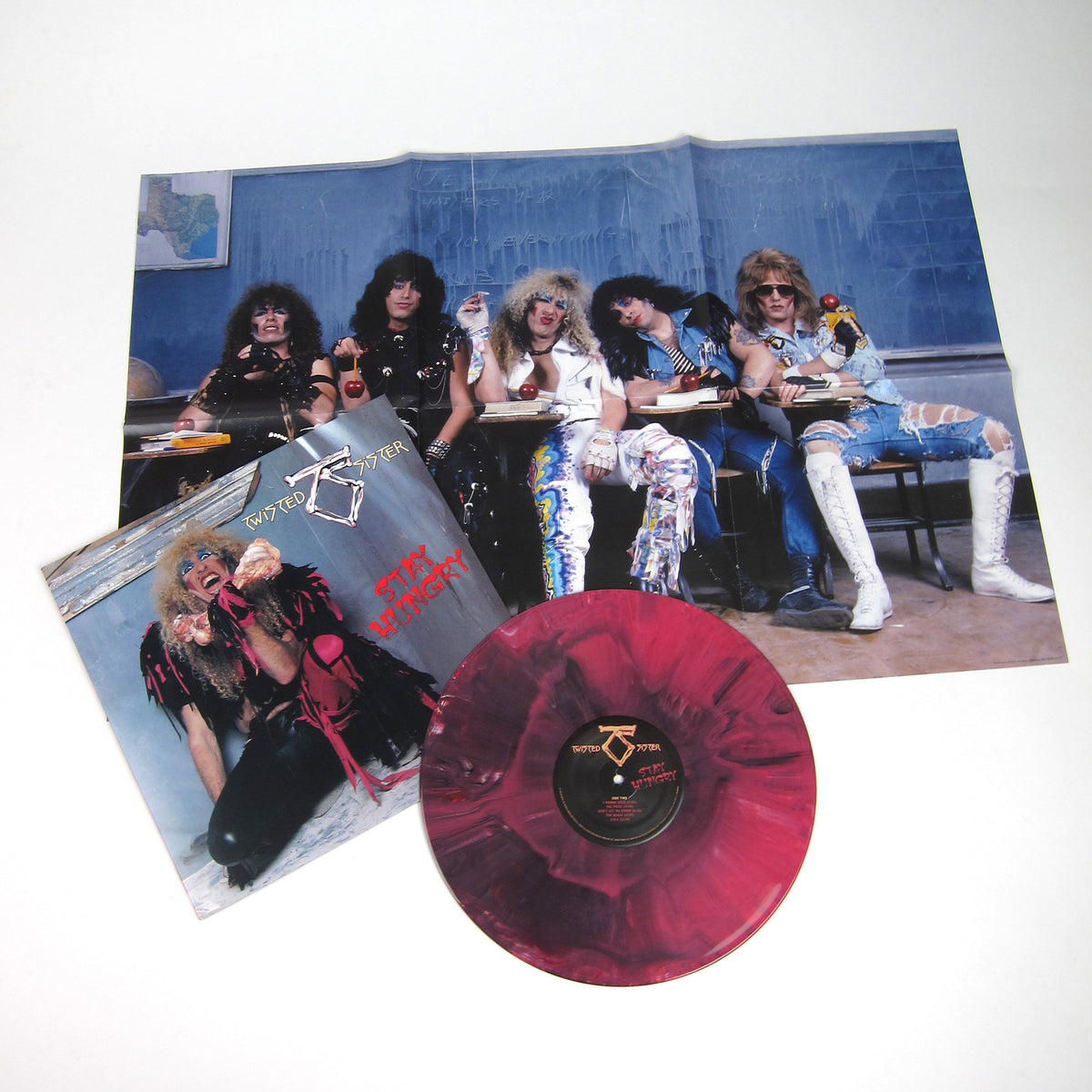 Twisted Sister: Stay Hungry Black Pink Stardust Vinyl LP – TurntableLab.com