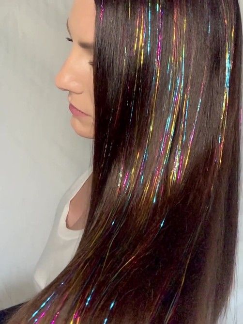 hair tinsel for professional stylists, how to tie hair tinsel
