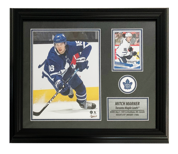 72-353- Mitch Marner PhotoCard Frame Leafs – Trademark Industries Inc