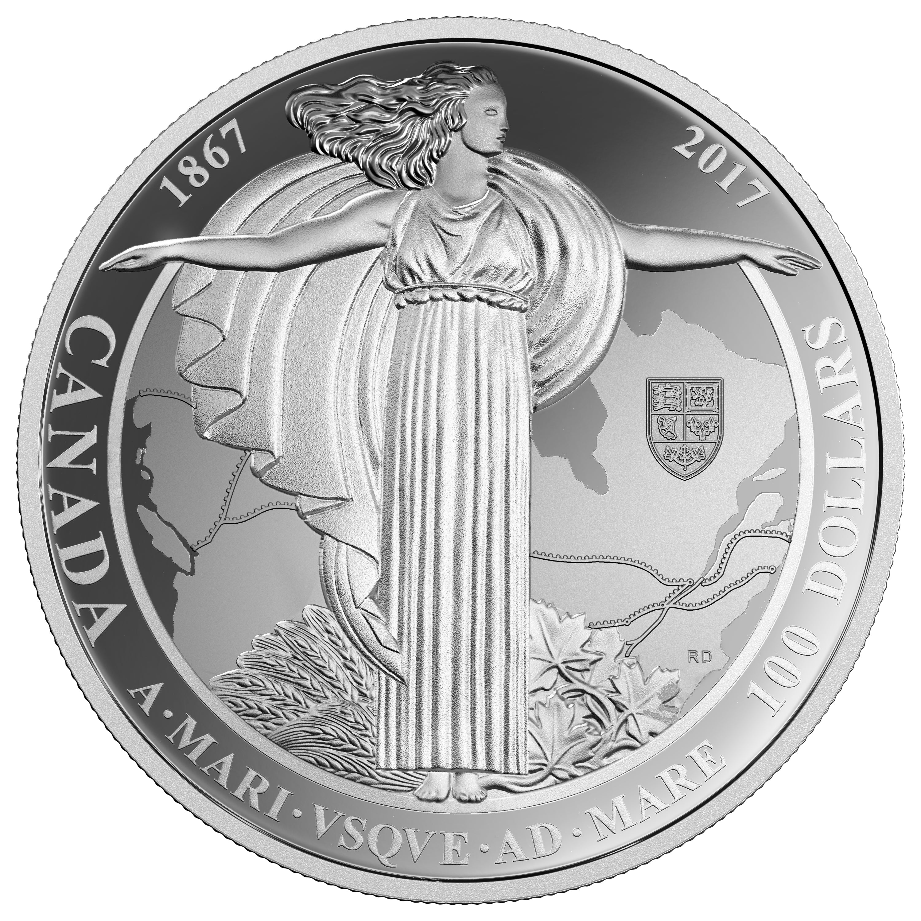 150th Anniversary of Confederation 10 oz Silver Medal (2017