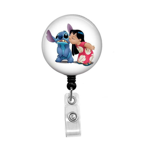 ZOEAST(TM) Stitch Toys Cartoon Cute Retractable Badge Reel, Holder